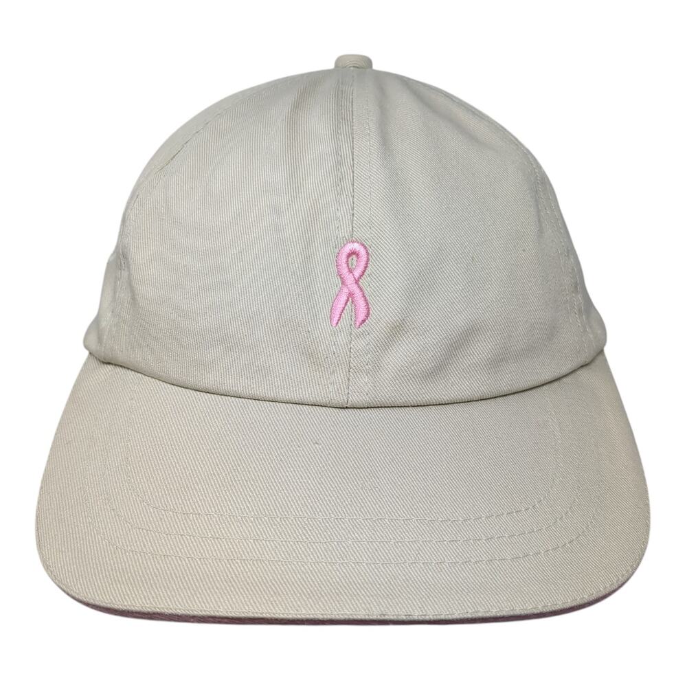 Pink Stuff Breast Cancer Strapback baseball Cap Beige One Size Adjustable Cotton
